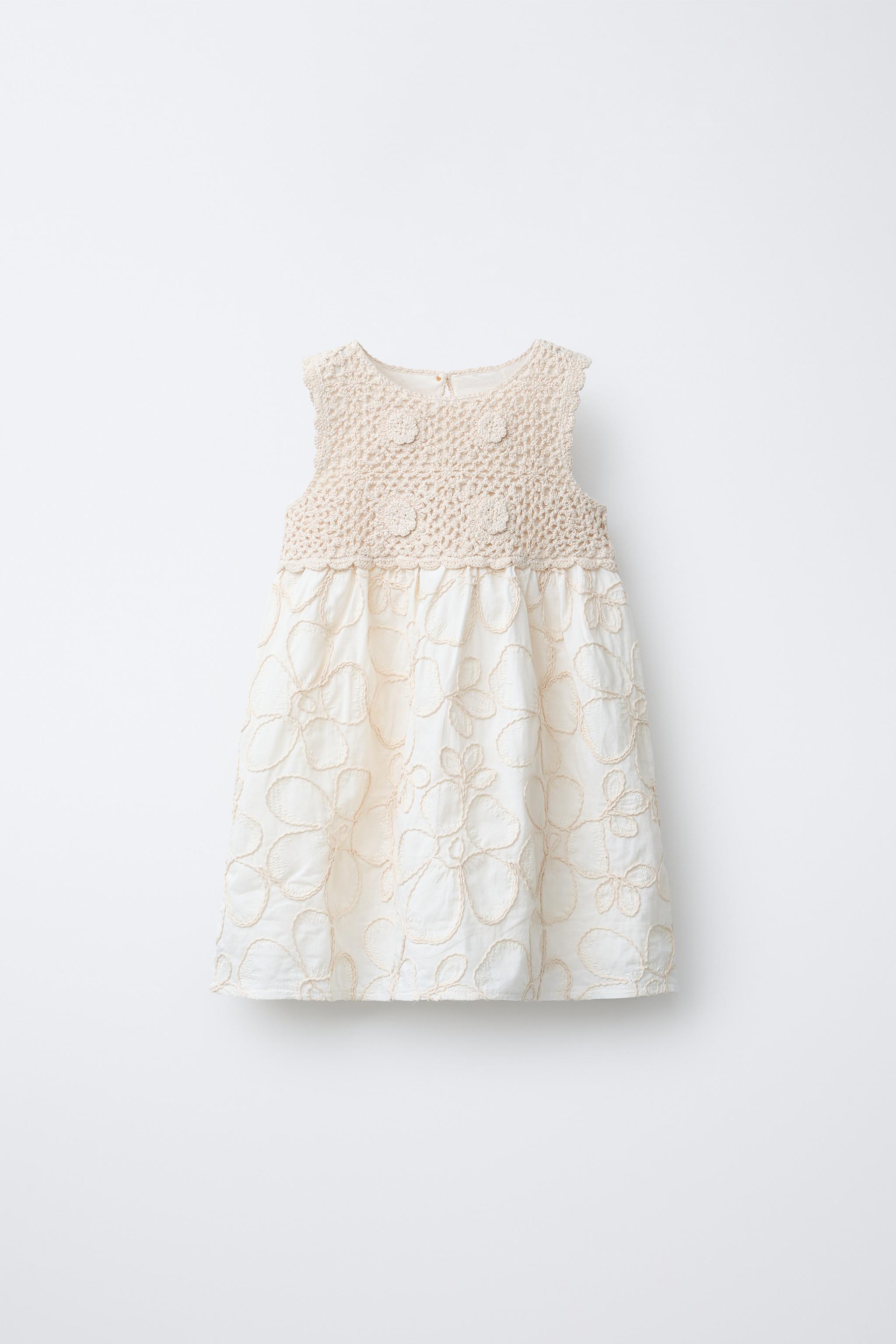 ROBE EN MAILLE ET CROCHET BIMATIÈRE